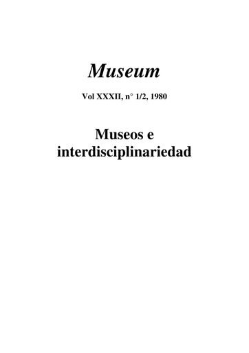 Museos e interdisciplinariedad