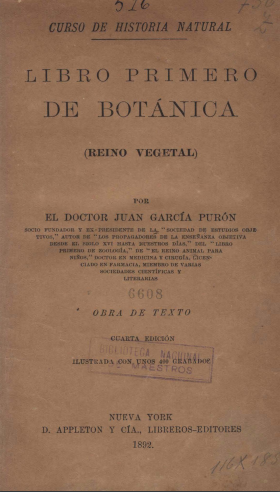 Libro primero de Botánica